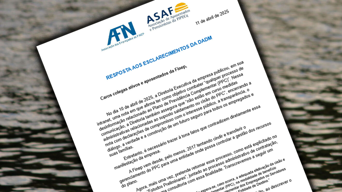 ASAF e AFIN respondem aos esclarecimentos da DADM - ASAF